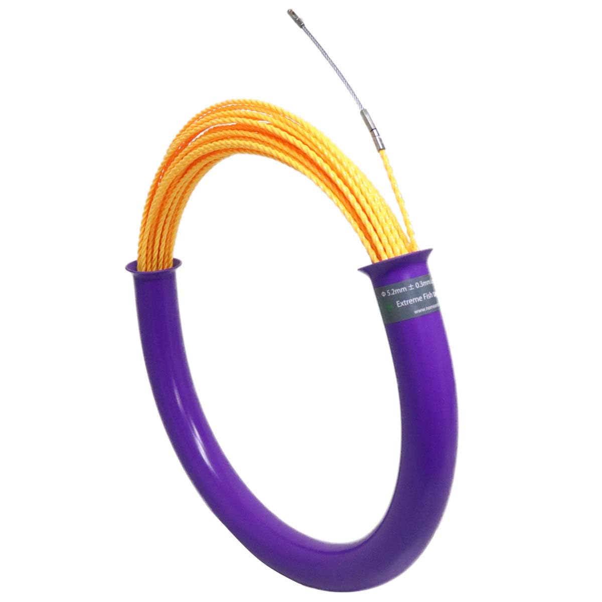 【送料無料】SPEED STEEL MFT【スピードスチール】速攻通線 長距離 40m Φ5.2 【メジャー機能付き】 長い距離だからこそ 正確に距離を測定 タフな仕様で デカい現場もどんと来い！ (イエロー)