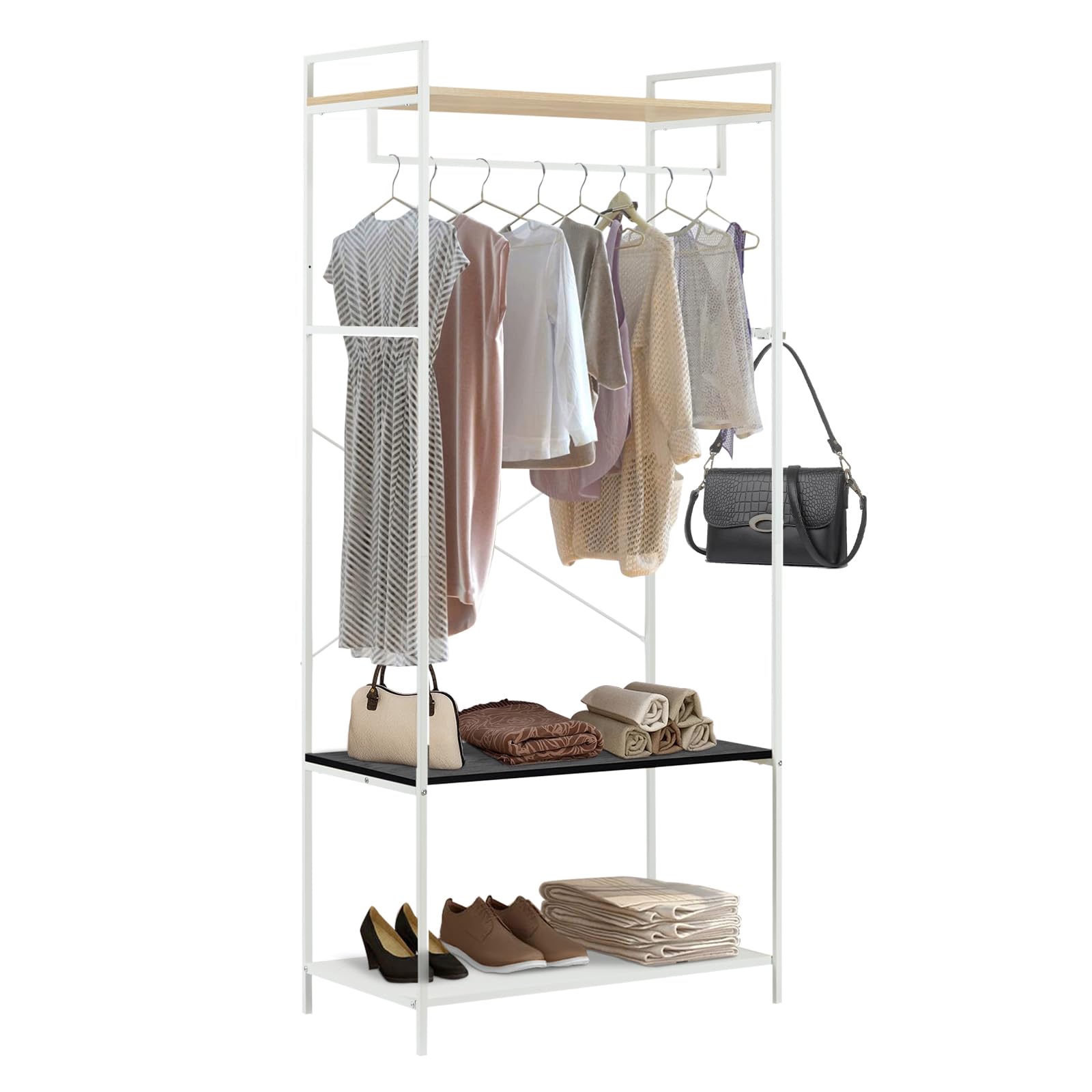 【送料無料】fusehome ハンガーラック 衣類ラック 洋服ラック 頑丈 スリム 幅80cm パイ ...