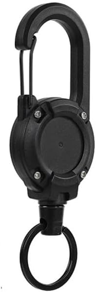 【送料無料】[MOPCONY] "リールキーホルダー 強力 カラビナ式ピンオンリール キーリール 金属ワイヤー 最長60cm キーチェーン 伸びる 丈夫 紛失防止 "