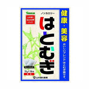 ●焙煎されたはとむぎに、ハブ茶、烏龍茶等が、ブレンドされたおいしいはとむぎ茶です。 ●深煎り焙煎で香ばしい風味。 ●アイス、ホット、水出しも出来ます。 ●ノンカロリー ＜飲み方＞ お水の量はお好みにより、加減してください。 本品は食品ですから、いつお召し上がりいただいてもけっこうです。 〈やかんで煮だす〉 沸騰したお湯の中へ1バッグを入れとろ火にて煮だしてお飲みください。 800mL〜1000mL とろ火 約5〜15分 〈アイス〉 煮だしたあと、湯ざましをし、ウォーターポット又は、ペットボトルに入れ替え、冷蔵庫で冷やしてお飲みください。 約2時間 〈冷水だし〉 ウォーターポットの中へ、1バッグを入れ、水を注ぎ、冷蔵庫に入れて冷やしてお飲みください。 600mL〜800mL 約15〜30分 〈キュウス〉 急須に1バッグを入れ、お飲みいただく量の湯を入れて、カップや湯のみに注いでお飲みください。 お好みの味で ＜原材料＞ ハトムギ、はぶ茶、ウーロン茶、大麦、玄米、大豆、カンゾウ ＜栄養成分表示＞ 1杯100mL（茶葉1.67g）当たり エネルギー・・・1kcal たんぱく質・・・0g 脂質・・・0g 炭水化物・・・0.2g 食塩相当量・・・0.003g カフェイン・・・検出せず 900mLのお湯にティーバッグ1袋（15g）を、5分間抽出した液について試験 【発売元・製造元】山本漢方製薬（株） 【区分】健康補助食品 広告文責：株式会社フォーモスト 電話：03-6451-3440