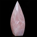 〔D411-2〕高品質 ローズクォーツ ポイント磨き 置物 rose quartz 紅水晶【メール便不可】