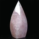 〔D411-6〕高品質 ローズクォーツ ポイント磨き 置物 rose quartz 紅水晶【メール便不可】