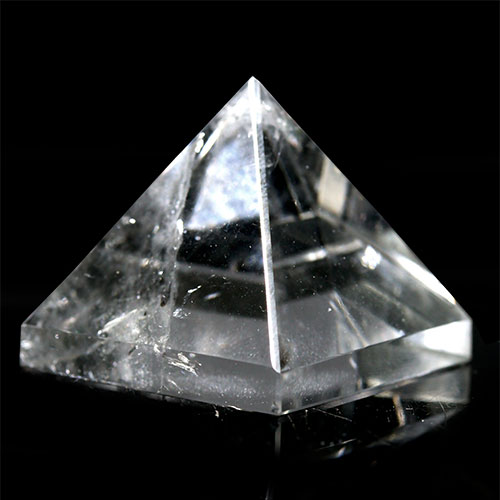 〔D446-1〕天然水晶 ピラミッド ブラジル ミナスジェライス ピラミッドパワー スピリチュアル 置物【ラ..