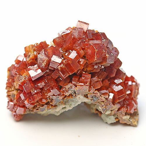 〔D375-10〕高品質 バナジナイト(褐鉛鉱) モロッコ産 Vanadinite 鉱物原石【メール便不可】