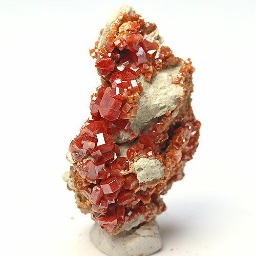 〔D375-7〕高品質 バナジナイト(褐鉛鉱) モロッコ産 Vanadinite 鉱物原石【メール便不可】