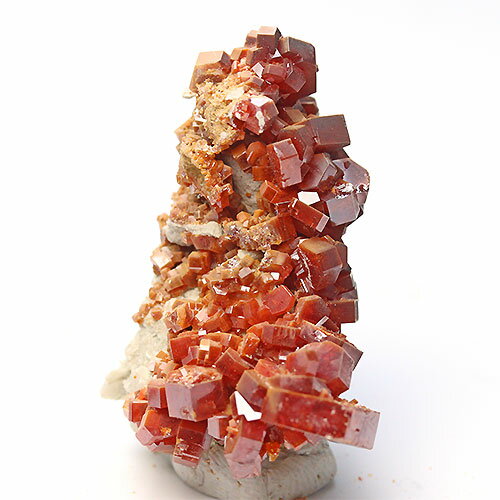 〔D375-8〕高品質 バナジナイト(褐鉛鉱) モロッコ産 Vanadinite 鉱物原石【メール便不可】