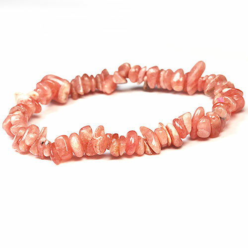 〔K1486〕インカローズさざれ ロードクロサイト ブレスレット