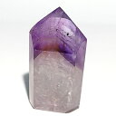 〔D136-16〕ファントムアメトリン ロマネサイト入り ポイント 置物 amethyst 紫水晶