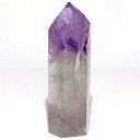 〔D136-4〕ファントムアメジスト 天使の指紋入り ポイント 置物 amethyst 紫水晶