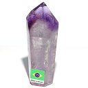 〔D136-9〕ファントムアメジスト 天使の指紋入り ポイント 置物 amethyst 紫水晶