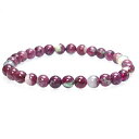 〔K1614-24〕約6mm 天然ルビー Ruby ブレスレット コランダム 紅玉
