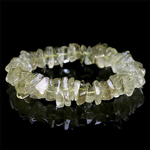 〔K1615-1〕リビアングラス 隕石 さざれ Libyan desert glass ブレスレットのサムネイル