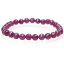 〔K1620〕約6mm ルビー カット Ruby ブレスレット コランダム 紅玉