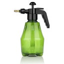 FO:スプレー ボトル 加圧式 霧吹き 植物 1000ML 蓄圧式 スプレー プラスチック 極細ミスト ノズル調整可能 園芸 ガーデニング 掃除 グリーン 透明
