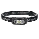 FO:ヘッドライト USB充電式 LED アウトドア用ヘッドライト 38g超軽量 センサー検知 IPX5防水 500ルーメン ヘッドランプ 小型へっどらいと SOS点滅 高輝度 45°角度調整可能 頭につけ 釣り/散歩/登山/キャンプ/作業/防災/停