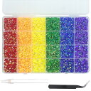 FO:21000粒 ネイルストーン ラインストーン 6色 ネイルストーン ガラス ネイル デコ パーツ 手芸パーツ DIY ネイルパーツ ネイル を飾て(3mm...