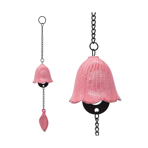 風鈴 鋳鉄製 南部鉄器 金属 白 ピンク 南部風鈴 ウィンドチャイム 鉄器 おしゃれ 伝統工芸 人気 可愛い 手作り 玄関 花型 澄んだ音 夏の風物語 プレゼン...