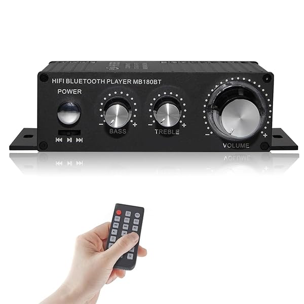 パワーアンプ bluetooth アンプ ステレオオーディオアンプ カラオケ アンプ 大出力 100W USB再生 HI-FI..