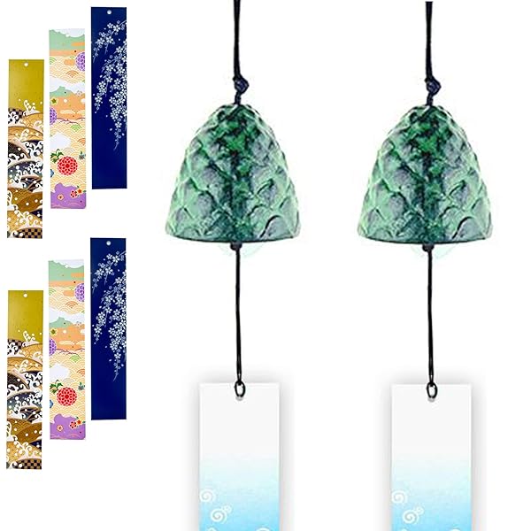 風鈴 鉄器 多種類から選べる 2セット 防水短冊3枚つき ウィンドチャイム 金属 鋳鉄 おしゃれ 癒し音 涼しい 清涼 いい音 夏の風物詩 伝統工芸 手作り 人...