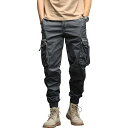 FO:カーゴパンツ メンズ ワークマン パンツ ズボン ロングパンツ 作業ズボン タクティカルパンツ ワークパンツ 調整紐 綿 春夏秋冬 グレー BL0801-...