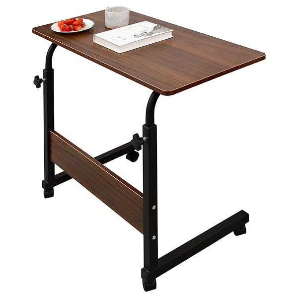 Kira Taku サイドテーブル 高さ調節 キャスター付き 昇降式サイドテーブル 可動式テーブル 移動便利 介..