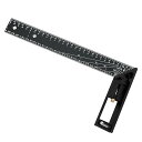 FO:マルチ角度測定定規 300mm×140mm 2024新しいプロ仕様の測定ツール 45/90°多機能直角度測定テープ アルミニウム合金 プ ユニバーサル組み...