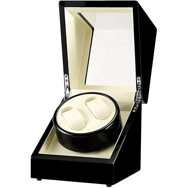 ワインディングマシーン ウォッチワインダー 腕時計 ワインダー 自動巻き時計ワインディングマシーン 日本製 マブチモーター 腕時計自動巻き上げ機 腕時計収納ケース (鏡面仕上 ブラック-113BW)