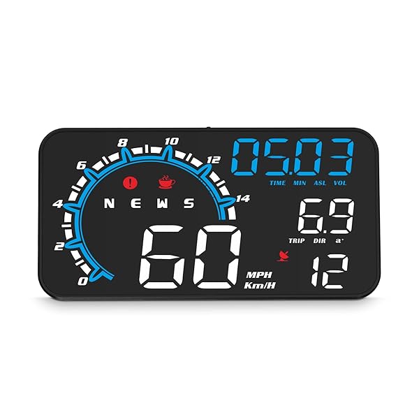 wiiyii gps スピードメーターG11，HUD ヘッドアップ ディスプレイ?示??速度/超速提醒、スピード違反警告や疲労運転警告など，?用于所有?