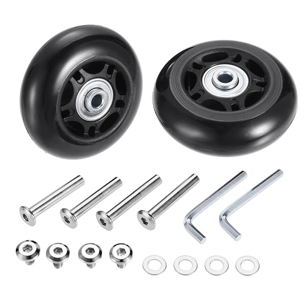 2個セット キャスター キャリーケース用車輪 スーツケース 交換ホイール ショッピングカート キャリー..