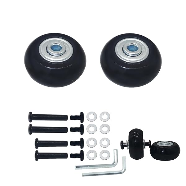 静音車輪シリーズ スーツケース、ショッピングカート、キャリーバッグなどの交換タイヤセット修理用キ..