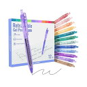 FO:パステル ジェルボールペン 0.5mm ゲルインキボールペン 12本セット ノック式 おしゃれ 書きやすい かわいい 文房具 中学生 ブラックインク