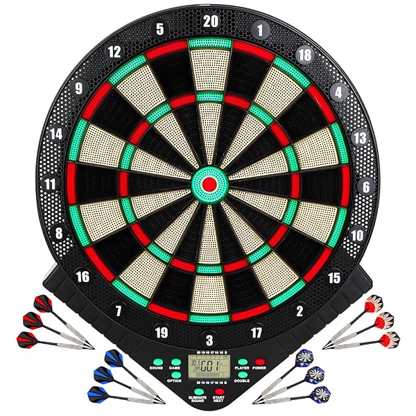 ダーツボード 電子ダーツボード 初心者・初中級者向け 自動採点 音声機能 ゲーム・競技・練習 静音モード