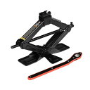 パンタジャッキ 2T 機械式ジャッキ ハンドルセット 最高値/最低値 445/105mm 安全 パンク修理 チェーン脱着 大型ベース付き(タイヤ交換、持ち運びが簡単、軽量コンパクト)