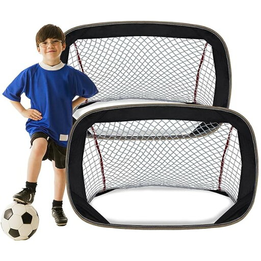 FO:子供サッカーゴール 2個セット 折りたたみ ブラック FO:子供サッカーゴール 2個セット 折りたたみ ブラック