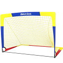 FO:サッカーゴール 折りたたみ サッカー練習 ポータブルサッカーゴール 室内 屋外兼用 120x90x90cm (赤/黄色/青色(混色))