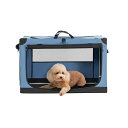 FO:ソフトクレート ペットケージ 犬用クレート 中型ペット 折り畳み ペットハウス 猫犬兼用 組み立て簡単 カバーが取り外し可能 ハンドル付き ポケット付き ...
