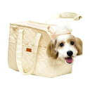 FO:ペットキャリーバッグ 犬 猫 小型犬 うさぎ 2WAY 布製 顔出し トート ショルダー お出かけ 防災 折りたたみ マット付き 飛び出し防止(ベージュ)