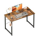 FO:デスク 机 pcデスク 幅100cm ゲーミングデスク パソコンデスク シンプルデスク 桌子 computer desk 学習机 コンパクト ワークデスク 电脑桌 フック付き 在宅ワーク おしゃれ 組立簡単 ビンテージ(3)