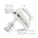 FO:電動 ハンドミキサー 泡立て器 5段階スピード/ターボブースト機能 ホイッパー 工具収納ケース付き (ホワイト)
