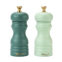 FO:ペッパーミル ソルトミル スパイスミル 手動 木製 塩 胡椒挽き 結晶塩 岩塩 香辛料 粗さ調節可 天然素材 無垢材 オーク材製 調味料ミル セラミック研...