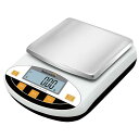 FO:デジタルはかり 3000gx0.01g 精密電子はかり 10mg 高精度電子天びん 計量器 分析電子天秤 皿寸法:180*140mm 電池別売り 日本語取...