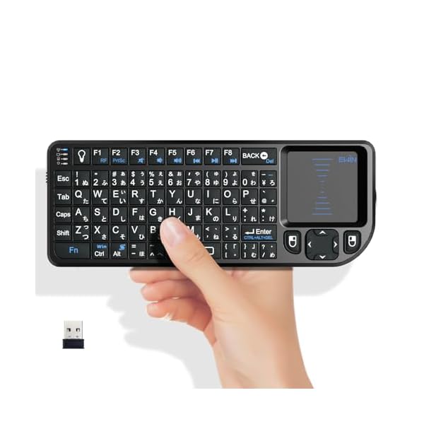 【送料無料】キーボード ワイヤレス ミニ 2.4GHz USB無線 LED懐中電灯とバックライト付き keyboard min..