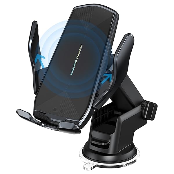 【送料無料】車載ホルダー スマホホルダー 10W/7.5W 急速ワイヤレス充電器 車ホルダー自動開閉 360度回転 吸盤式＆吹き出し口2種類取り対応 iPhone/for SHARP/for Samsung/for Xiaomi/for OPPO な
