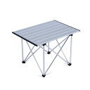 FO:アウトドア テーブル 超軽量 折畳テーブル アルミ キャンプ テーブル ロールテーブル 耐荷重30kg bbq 登山 ツーリング ソロキャンプ ポータブル コンパクトキャンパス 収納袋付き(4)