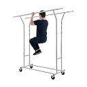 FO:ハンガーラック パイプハンガーラック 耐荷重200KG 業務用 3ウェイ ダブル 大容量 収納ラック 物干し スタンド 洋服ハンガー 衣類収納 コート ロ...