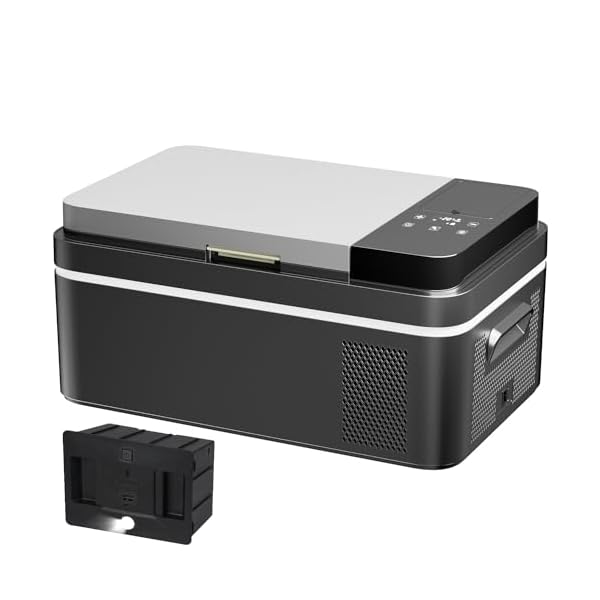 【送料無料】車載冷蔵庫 22L バッテリー付き -20℃?20℃ 急速冷凍 ポータブル冷蔵庫 大容量 省エネ 4WAY..