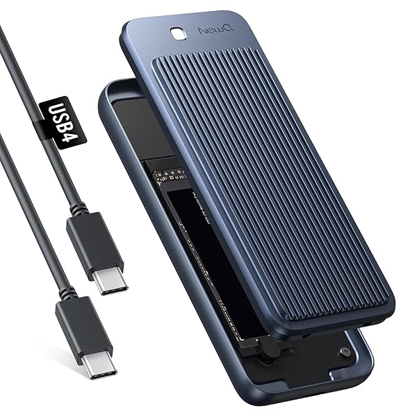 【送料無料】メンテナンスフリー 40Gbps USB4 M.2 SSD エンクロージャ: タイプ C USB 4.0 NVMe PCIe SS..