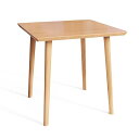 FO:ダイニングテーブル 高さ75cm 2人用 正方形 食卓 竹製 角張らず シンプル 手作りの天板 奥行76x幅76cm 浅いブラウン