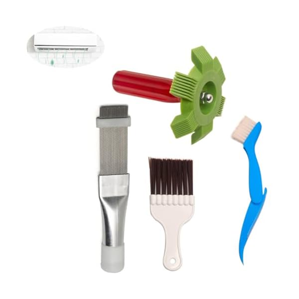 【送料無料】エアコンブラシ 4点セット 掃除用 エアコンフィンコームセット エアコンフィンコームコン..