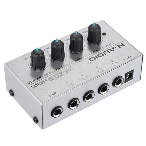FO:HA400 4チャンネル ヘッドフォンアンプ オーディオ ステレオ 電源アダプタ付き楽器・音響機器 FO:HA400 4チャンネル ヘッドフォンアンプ オーディオ ステレオ 電源アダプタ付き楽器・音響機器